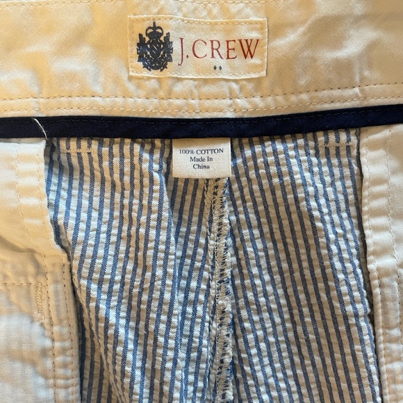 J. Crew Seersucker Striped Shorts Men’s 33 Blue/ White Like New - Picture 3 of 5
